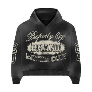 Custom Men Vintage Washed Tracksuit Set Hoodie Jogger Set Printed Streetwear Sweat Suit OEM ODM Private Label - Product Image 2