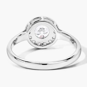 Anillo de Diamantes de 1 Quilate con Certificado IGI, Chapado en Oro sobre Plata de Ley 925, Cultivado en Laboratorio, CVD, con Piedras Laterales de 0.3 Quilates, VS1 FG, Joyería de Lujo para Mujer - Product Image 3