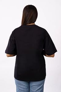 STELLAR Women's Relaxed Everyday <b>Y2K</b> Style Half Sleeve Printed Breathable Eco-Friendly Polyester Winter T-<b>Shirt</b> Top - Product Image 2