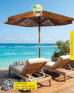 ร่มชายหาดกลางแจ้งรักษ์โลก ทำจากใยมะพร้าว ขนาดเส้นผ่านศูนย์กลาง 280 ซม. ผลิตโดยบริษัท Vinh Long COCO HITECH - Product Image 2