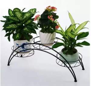Support de plantes en métal pour plusieurs plantes, support de pot d'intérieur et d'extérieur, support de balcon, support de salon, présentoir de plantes, support de plantes en métal durable - Product Image 3