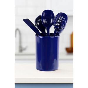 Set di 6 Utensili da Cucina Resistenti al Calore, Senza BPA, con Portautensili, Spatola, Cucchiaio Forato, Mestolo, Set di Utensili da Cucina - Product Image 4