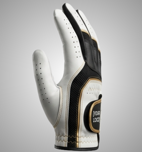 Premium Genuine Leather Golf Glove Right Hand Full Finger Non Slip Breathable <b>Hook</b> And Loop Closure Unisex Sports Glove - Product Image 4