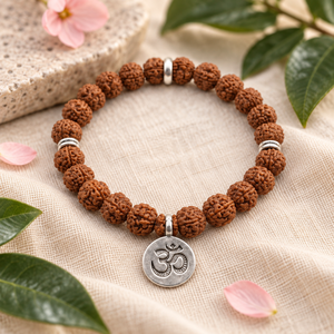 Bracelet vintage perlé en quartz naturel, bijoux ronds, ajustable, extensible, avec breloque, cadeau - Product Image 6