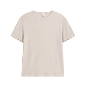 Unisex Custom Summer Casual Cotton Feel <b>Collarless</b> Tee Breathable Streetwear for Teenagers OEM and ODM Available - Product Image 5