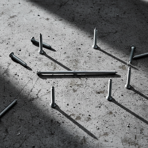 Vis de fixation pour bois en acier au carbone métrique, double extrémité, zinguées, qualité industrielle - Fabricant vietnamien certifié BIS Classes 4.8 et 6.8 - Product Image 1