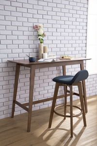 High Quality Upholstered Bar Counter Chair Elegant Minimalist Design with Ergonomic Cushion Seat for Kitchen Island & Dining - Product Image 5
