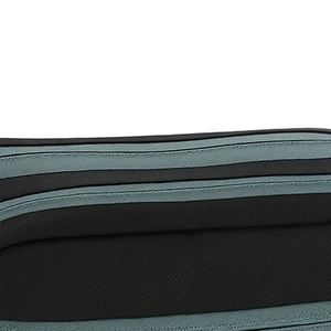 Sac de toilette de voyage de haute qualité, noir, double fermeture éclair, pochette cosmétique avec poignée latérale - Product Image 4