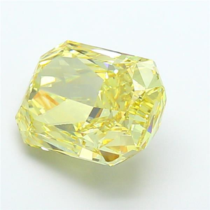 Diamant synthétique de luxe cultivé en laboratoire, jaune vif fantaisie, VS1, taille excellente, certifié, pierre de diamant synthétique. - Product Image 4