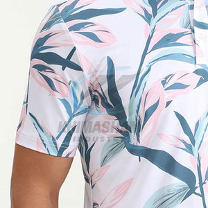 Camiseta de Golf de Manga Corta para Hombre, de Alta Calidad, Informal, con Logotipo Personalizado en la Parte Delantera, de Algodón y Poliéster, Tejida, Transpirable, OEM ODM - Product Image 4