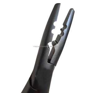 Hair <b>Extension</b> <b>Bead</b> Remover Pliers 7 Inch Professional Micro Link and Nano Ring Removal Tool Stainless Steel 2 Hole Black - Product Image 2