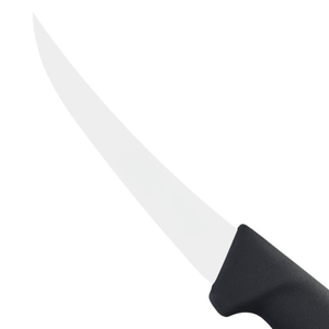 Couteaux à désosser à lame courbée avec manche ergonomique noir et tranchant en acier inoxydable pour la découpe de viande de volaille et la boucherie - Product Image 4