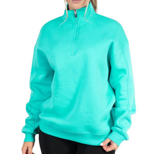 Custom Wholesale rate <b>Half</b> <b>Zip</b> Mock Neck <b>Sweatshirts</b> With Premium Quality <b>Women</b> <b>Half</b> <b>Zip</b> Mock Neck <b>Sweatshirts</b> - Product Image 1