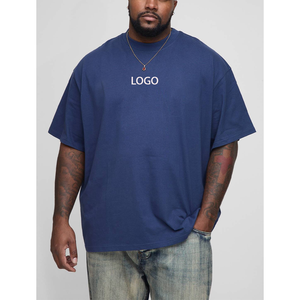 T-shirt de sport respirant OEM pour homme, col rond ample, haute qualité, fitness, manches courtes, coton, surdimensionné, avec motif 3D en relief - Product Image 5