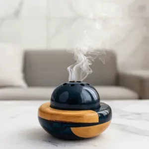 Gloss Crafts Handmade <b>Sandalwood</b> Wood Resin <b>Incense</b> Burner Moroccan Style Aromatherapy Diffuser Eco-Friendly Indian <b>Incense</b> - Product Image 4