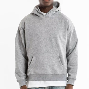 High Quality Custom Logo Zipper Hoodie for Men Long Sleeve Sweatshirt for Gym Manufactured Plus Size Options Wholesale Available - Product Image 5