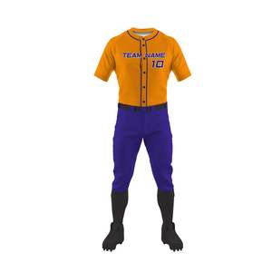 New 2026 Wholesale Custom Short Sleeve Baseball Men's Adult Breathable Quick Dry High Quality Polyester Uniforms Printed Sets - Product Image 2