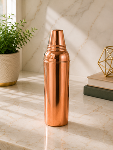Bouteille d'eau portable classique Daystar Trade Copper 99% écologique sans BPA avec couvercles - Product Image 2