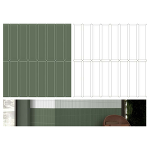 Carreaux muraux en porcelaine sculptée sophistiqués de 300x300 mm |   Décoration texturée brillante pour la rénovation des halls d'immeubles commerciaux - Product Image 2