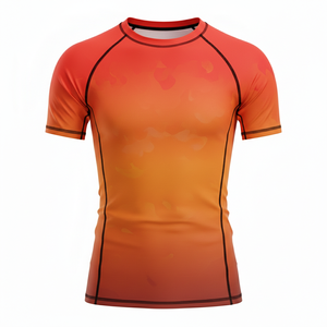 ผู้ผลิตเสื้อรัดกล้ามเนื้อแบบซับลิเมชั่นตามสั่ง รับผลิตแบบ OEM แบรนด์ส่วนตัว เสื้อคอมเพรสชั่นสำหรับ MMA BJJ ยิวยิตสู การฝึกซ้อมกีฬาต่อสู้ - Product Image 1