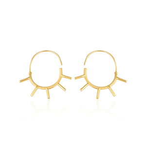 100% Best Quality Brass <b>Hoop</b> <b>Earrings</b> for Women <b>Fashion</b> <b>Earrings</b> for Women for Unique Design Piece for at Best Price - Product Image 1