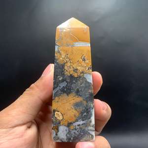Torre de Jaspe Maligano Natural de Indonesia de 9 cm – Punta de Cristal Multicolor Pulida a Mano para Decoración, Colección y Meditación - Product Image 5