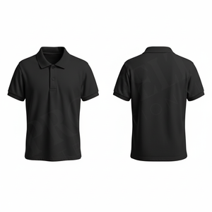 Polo uni pour homme, dernière collection 2026, manches courtes, mélange de coton, décontracté, respirant, uniforme de golf d'été, personnalisable avec logo - Product Image 2