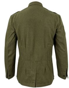 Chaqueta Túnica de Campo de Lana Verde Oliva de Invierno, Reproducción Histórica del Uniforme Alemán M43 de la Segunda Guerra Mundial, Impermeable y Ecológica - Product Image 2