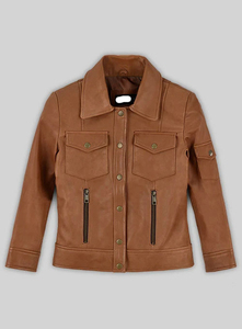 <b>Women</b> Genuine Lambskin Leather Jacket Celebrity Inspired Fashion Biker Jacket Soft Leather <b>Coat</b> - Product Image 1