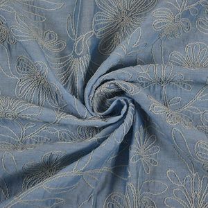 Premium Multi Embroidery Fabric Women Fashion Fabric Designer Embroidery Fabric Party Wear Fabric Luxury Fabric - Product Image 5