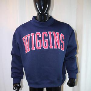 Sweat-shirts WIGGINS à col montant 450 GSM, broderie personnalisée avec nom, coupe ample et oversize, en molleton 100% coton French Terry - Product Image 2