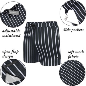 Men's 3 <b>Pack</b> Solid Mid Waist Breathable Quick Dry Workout Gym Shorts <b>Canvas</b> Athletic Shorts with Pockets Elastic Waist - Product Image 3