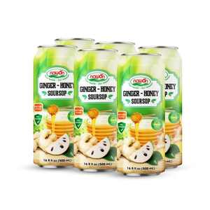 Bebida Refrescante NAWON, Jugo de Jengibre con Miel y Jugo de Limón, Bebida Enlatada de Jugo de Frutas Mixtas, 500 ml, Fabricación Vietnam, HALAL - Product Image 3