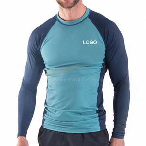 Professional <b>Men's</b> Rash Guard No Gi Jiu Jitsu Grappling Team Uniform Breathable <b>Compression</b> Sportswear Custom Logo OEM ODM - Product Image 1