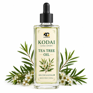 Aceite de Árbol de Té 100% Puro y Natural, 100 ml en Botella Ámbar con Enchufe Estadounidense, 100 g, Tamil Nadu, para Cuidado Personal - Product Image 1