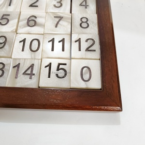 El juego de rompecabezas de madera y resina más barato para niños y adultos, rompecabezas deslizante con números en caja de madera, rompecabezas clásico con cubos de resina - Product Image 6