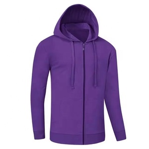 Sweat-shirt à capuche personnalisé 100% coton OEM avec cordon de serrage, poche avant, molleton uni, sweat-shirt à capuche pour homme - Product Image 1
