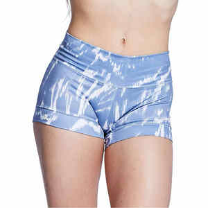 Shorts de Yoga de Cintura Alta para Mujer, Compresivos, Transpirables, de Secado Rápido, Corte Regular, Cintura Elástica, Ropa Deportiva Activa de Poliéster - Product Image 1