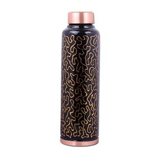 Handmade Decorative <b>Copper</b> <b>Bottle</b> & Tumbler Set | 100% Pure <b>Copper</b> Pitcher | Floral Print Gift Set | Wholesale Indian Drinkware - Product Image 5