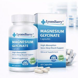 Capsules de glycinate de magnésium à absorption élevée, soutien du sommeil, du stress et des muscles, complément minéral, fabricant OEM GMP - Product Image 3