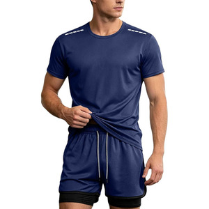 Mens Short Sets 2 Piece Outfits Casual Summer Short Sleeve Athletic Set Oversized <b>T</b>-Shirts Adjustable <b>Track</b> Suits 2026 - Product Image 1