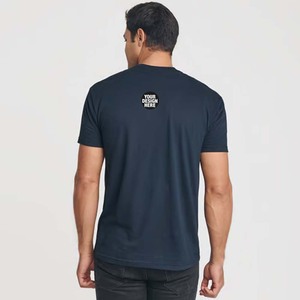 Impression en gros de t-shirts personnalisés en tissu tri-mélange |   T-shirts personnalisés avec logo, vente en gros à bas prix, t-shirts personnalisés en tissu tri-blend |   Doux - Product Image 1