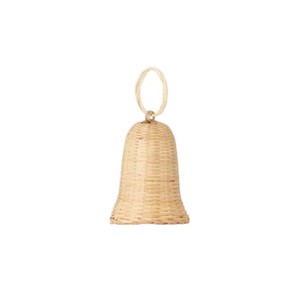 Decoraciones Navideñas Hechas a Mano al Mejor Precio, Adorno Colgante de Campana Tejida en Mimbre para el Festival de Invierno - Product Image 1