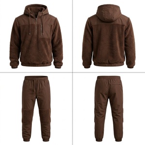 Trajes Deportivos Personalizados al por Mayor en Felpa de Algodón, Conjunto de Dos Piezas para Hombre para Marcas de Ropa Urbana para Venta al por Menor - Product Image 4