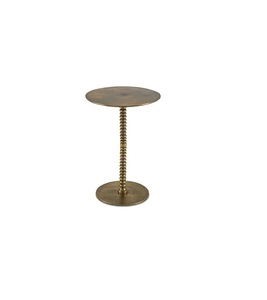 Table d'appoint en métal finition or industrielle, table décorative moderne pour la maison, le bureau, l'hôtel, le restaurant et les espaces commerciaux - Product Image 6