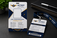 Tarjetas de Identificación Personalizadas de PVC Impermeables JD MULTI para Empleados, Personal Escolar y Uso en Empresas (Doble Cara)