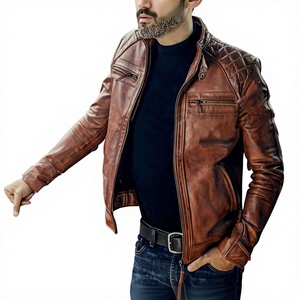 Ensemble de vestes de motard en toile de cuir de mouton multicolores, coupe-vent, imperméables, respirantes, col mandarin, qualité supérieure, très vendues - Product Image 3