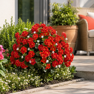 Bouquet <span class=keywords><strong>de</strong></span> fleurs artificielles en soie <span class=keywords><strong>de</strong></span> 55 cm pour extérieur, à enfouir dans le sol, couleur personnalisée, résistant aux UV - Product Image 5