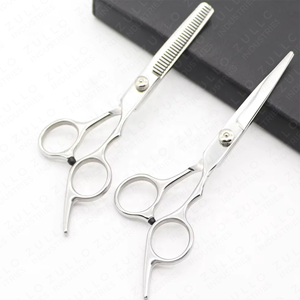 Hot Selling Professional <b>Barber</b> Scissors <b>Set</b> J2 Steel Hair Cutting Shears with PU Leather Case for Salon Use - Product Image 4
