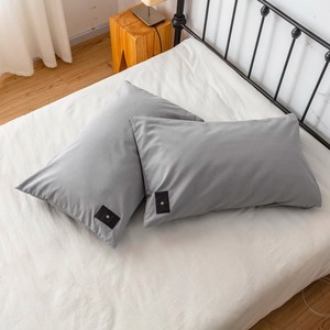 Funda de Almohada de Algodón Rectangular de Color Sólido Transpirable con Cierre de Sobre - Product Image 4